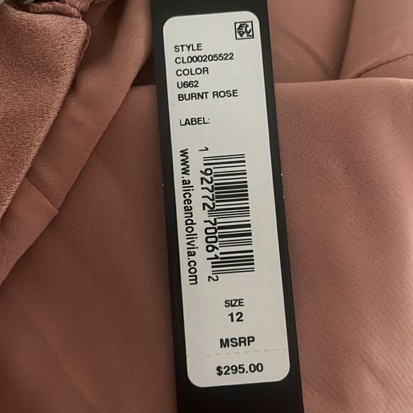 Alice + Olivia REVOLVE Harmon Mini Cowl Neck Slip Dress in Rose NWT $295 - Picture 8 of 10